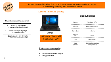 Wrzesień 2022 -  dedykowane laptopy dla firm