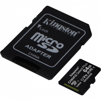 Karta pamięci Kingston microSD 64GB 100MB/s + adapter