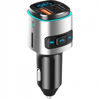 Ładowarka samochodowa WG 2x USB QC z funkcją transmitera
